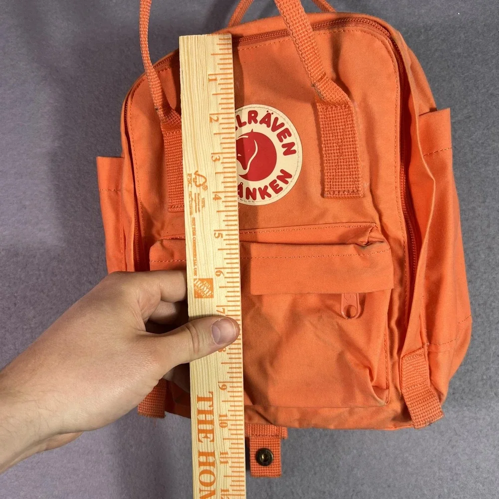 Fjallraven Kanken Mini Backpack Orange Canvas Travel Daypack Bag